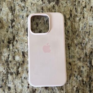 Apple Pink Silicone iPhone Case with Minimalist Design